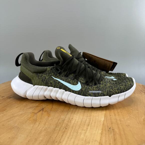 Nike Free RN Run 5.0 Next Nature Mens Size 8.5 Sneakers Cargo Khaki CZ1884-300 - Picture 6 of 8